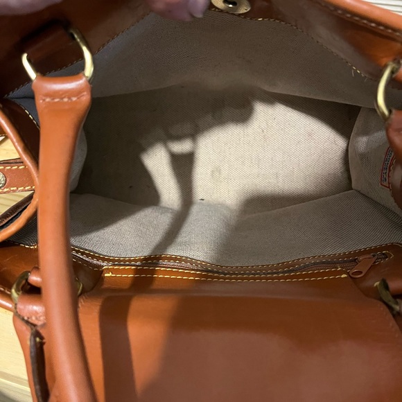 Dooney & Bourke Leather Crossbody Handbag Navy blue & Brown. NWOT - Picture 5 of 5